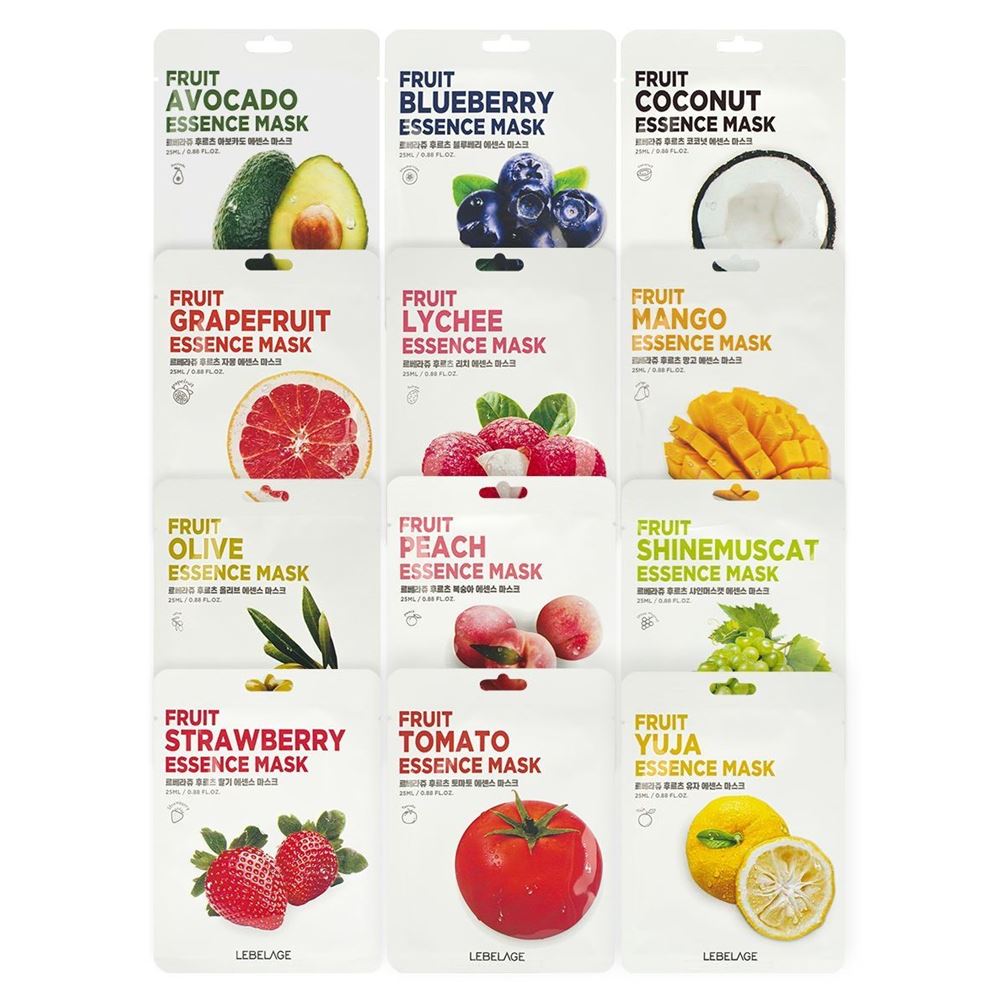 Lebelage Face Care Fruit Essence Mask  Маска для лица тканевая с фруктовыми экстрактами