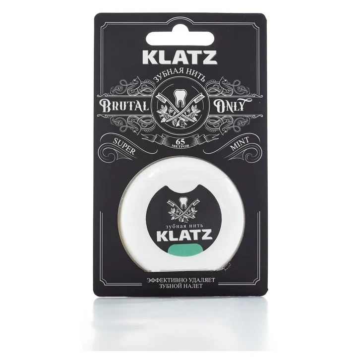 Klatz Brutal Only Зубная нить Супер Мята Зубная нить
