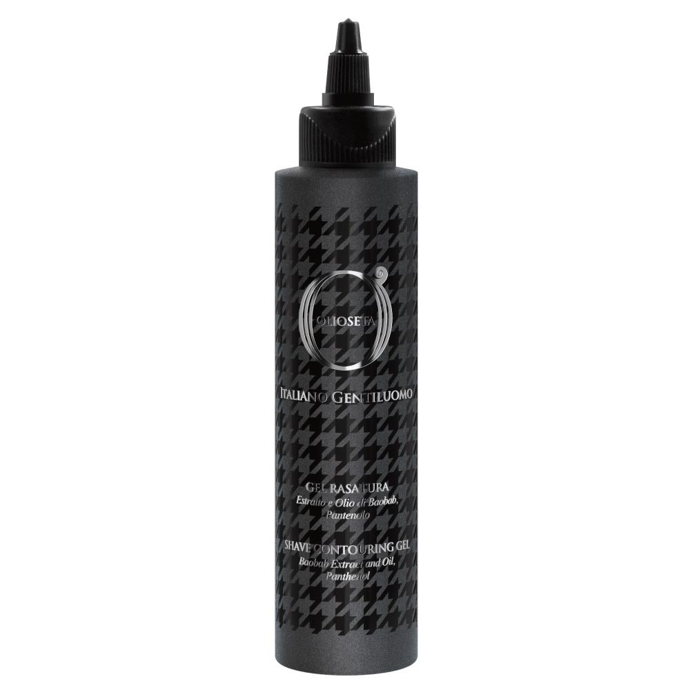 Barex Olioseta Italiano Gentiluomo Shave Contouring Gel Baobab Extract and Oil, Panthenol Gel Rasatura Гель для бритья,  Экстракт и Масло Баобаба, Пантенол