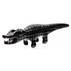 KM2 croco Брелок на ножницы "Чёрный крокодил" 