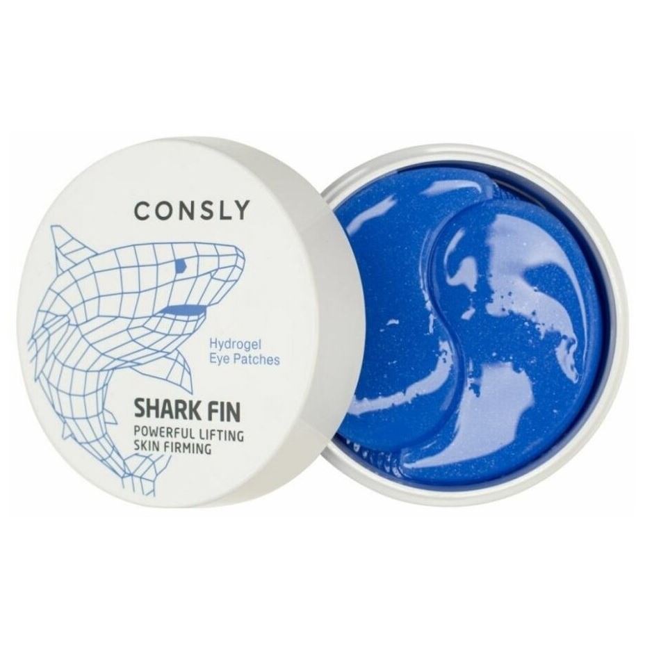Consly Face Care Hydrogel Shark Fin Eye Patches  Гидрогелевые патчи для области вокруг глаз с экстрактом акульего плавника