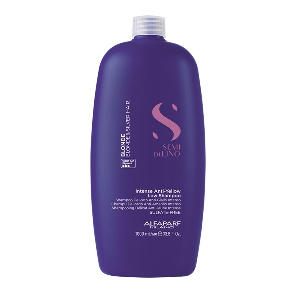 Alfaparf Milano Semi Di Lino Diamond Blonde Intense Anti-Yellow Low Shampoo Шампунь интенсивно тонирующий анти-жёлтый