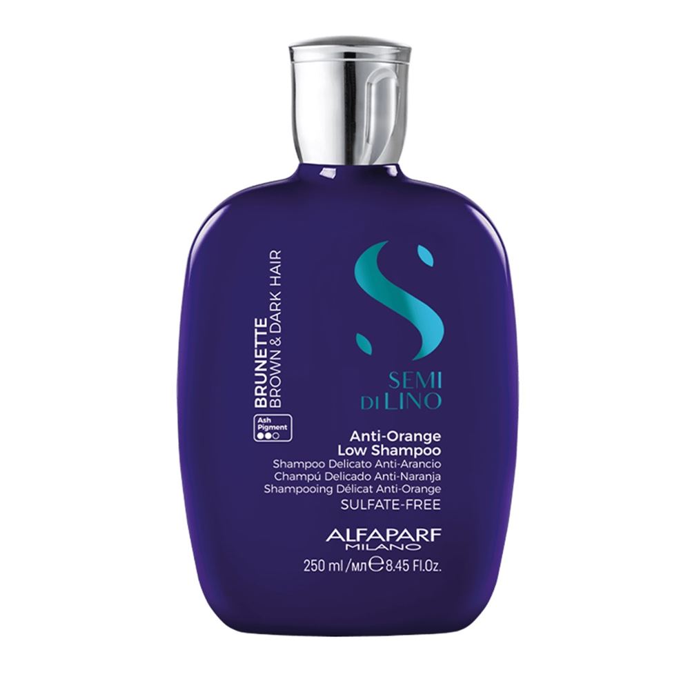 Alfaparf Milano Semi Di Lino Diamond Brunette Anti- Orange Low Shampoo Шампунь тонирующий анти-оранжевый