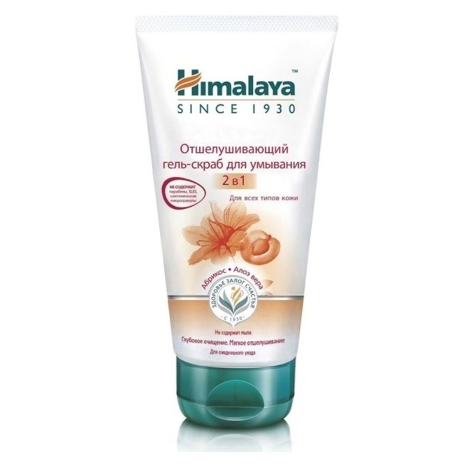 Himalaya Herbals Cleansing Гель-скраб для умывания отшелушивающий для всех типов Абрикос и Алоэ HIMALAYA Гель-скраб для умывания отшелушивающий для всех типов Абрикос и Алоэ