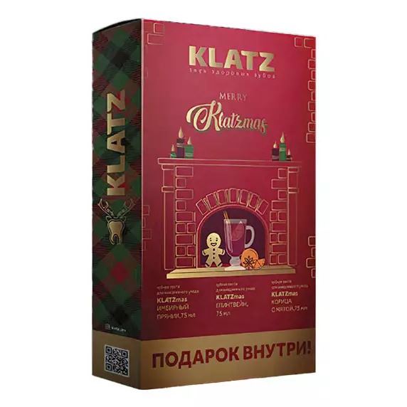 Klatz Lifestyle Набор KLATZmas Глинтвейн+ Корица с мятой+ Имбирный пряник+ Рождественская свеча Набор KLATZmas Глинтвейн+ Корица с мятой+ Имбирный пряник+ Рождественская свеча
