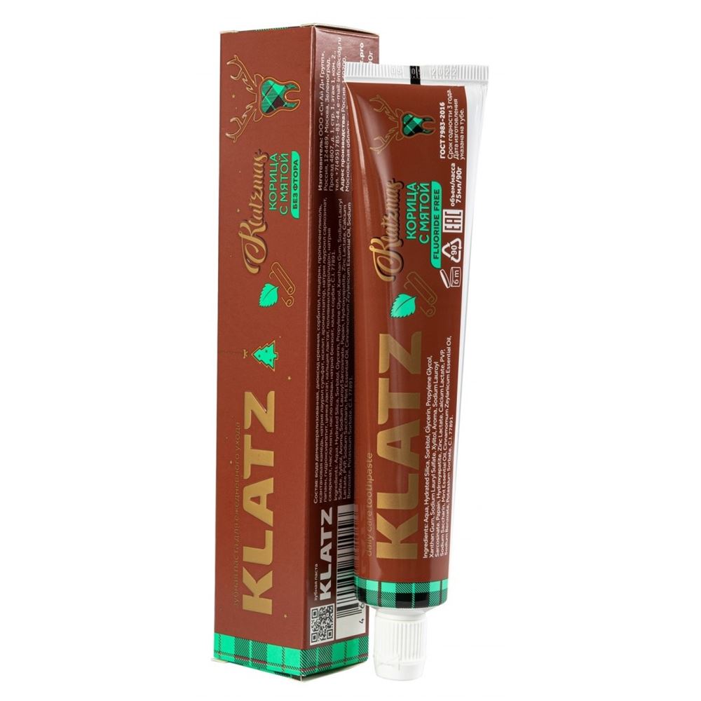 Klatz Lifestyle KLATZmas Корица с мятой Зубная паста Корица с мятой