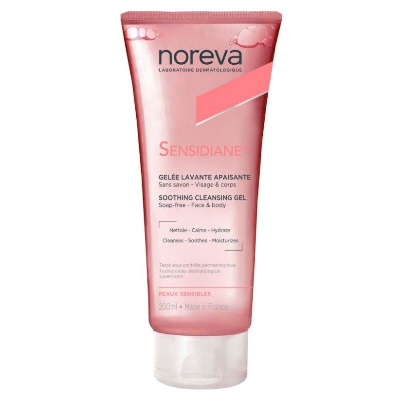 Noreva Sensidiane Sensidiane Soothing Cleansing Gel  Смягчающий очищающий гель для лица и тела