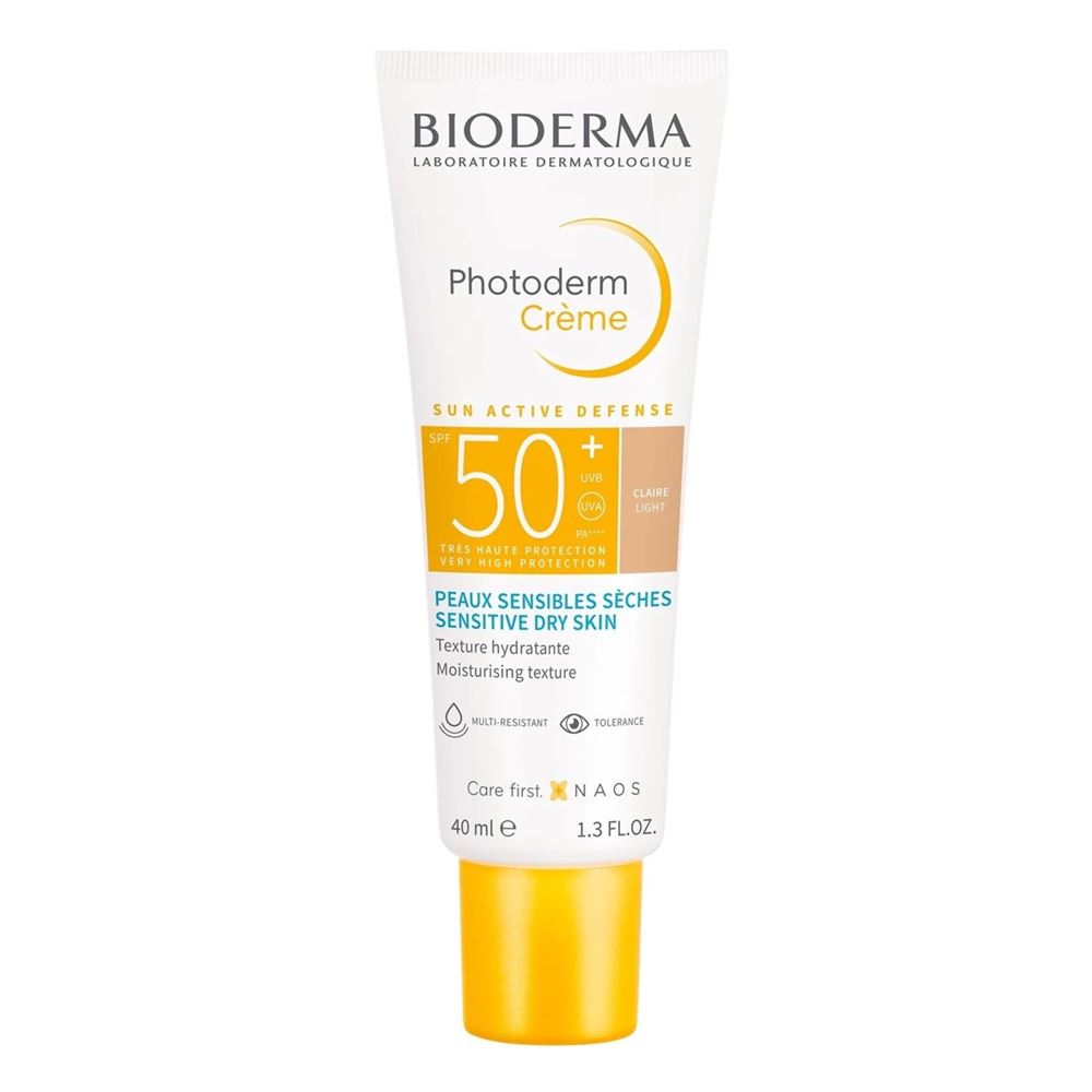 Bioderma Photoderm Creme Солнцезащитный тональный крем SPF50+  Солнцезащитный тональный крем SPF50+ Светлый оттенок