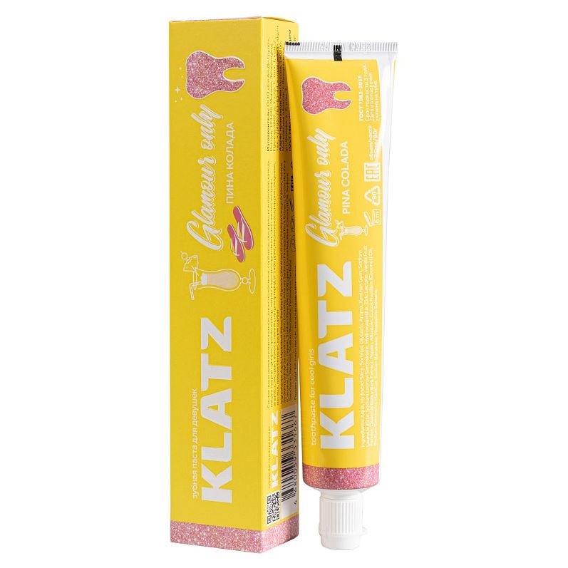 Klatz Lifestyle Glamour Only Пина колада  Зубная паста для девушек Пина колада 