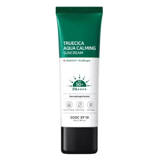 Some By Mi Faсe Care Truecica Aqua Calming Suncream Успокаивающий солнцезащитный крем с экстрактом центеллы азиатской