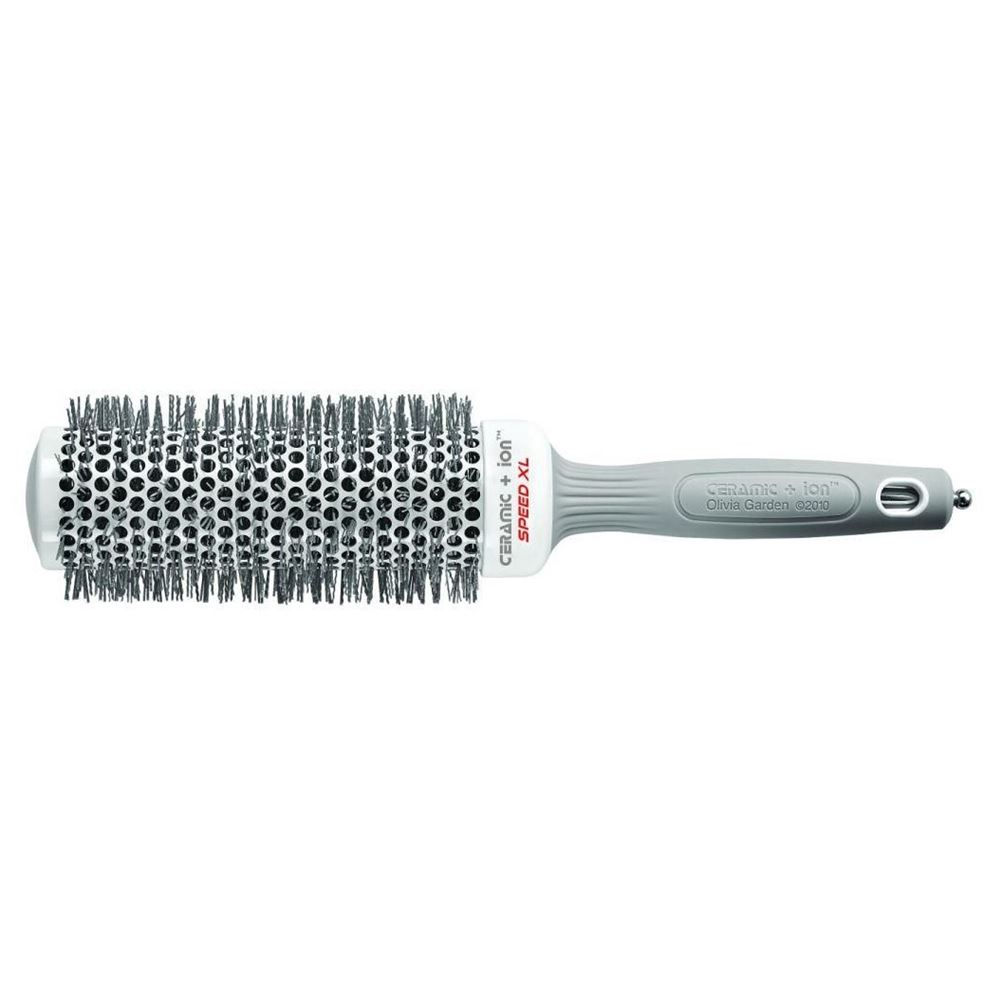 Olivia Garden Брашинги для волос ID2026/OGBCI45 XL Термобрашинг EXPERT BLOWOUT SPEED XL Wavy Bristles White&Grey 45 мм Термобрашинг 