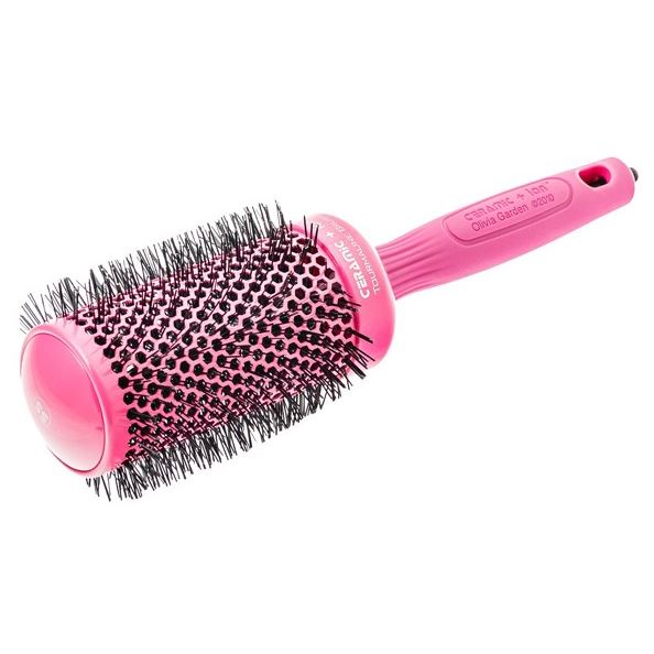Olivia Garden Брашинги для волос ID2022/BR-CI1PC-TH055-PIS Термобрашинг розовый EXPERT BLOWOUT SHINE Pink 55 мм Термобрашинг розовый
