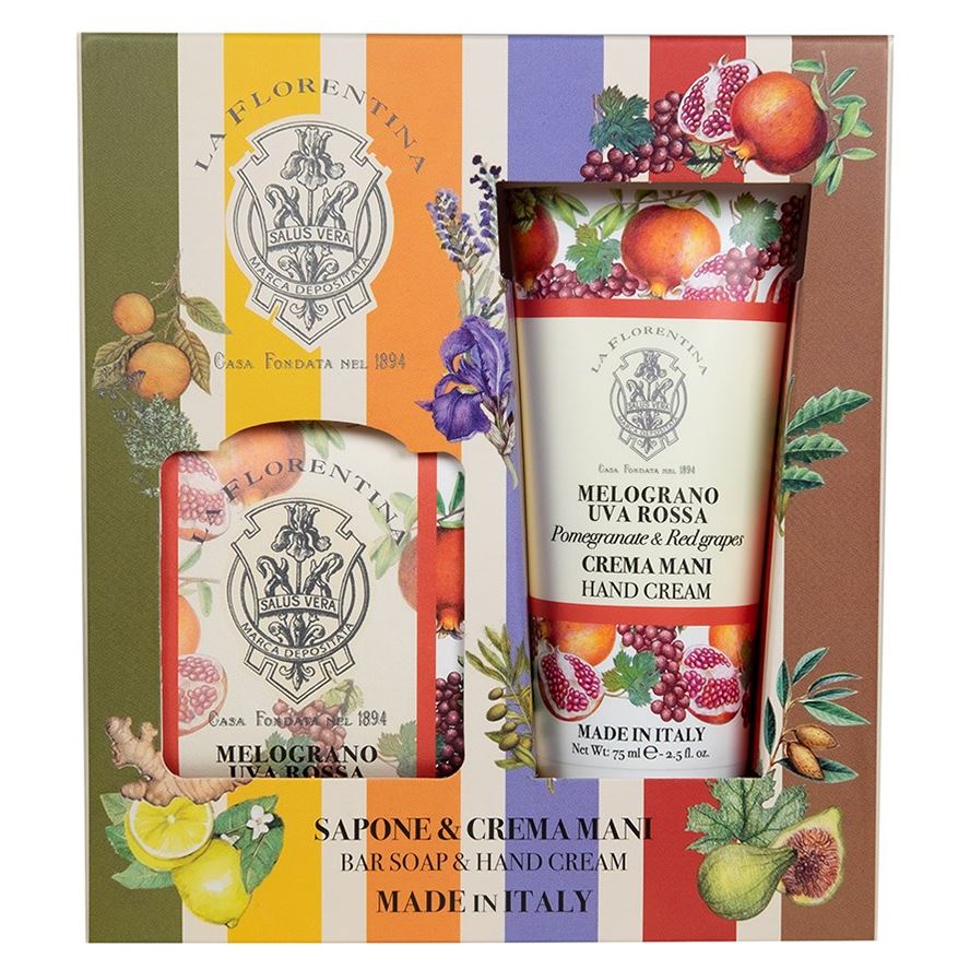 La Florentina Body Care Набор Pomario Pomegranate & Red grapes Набор Pomario Гранат и Красный виноград: Крем для рук, Мыло 