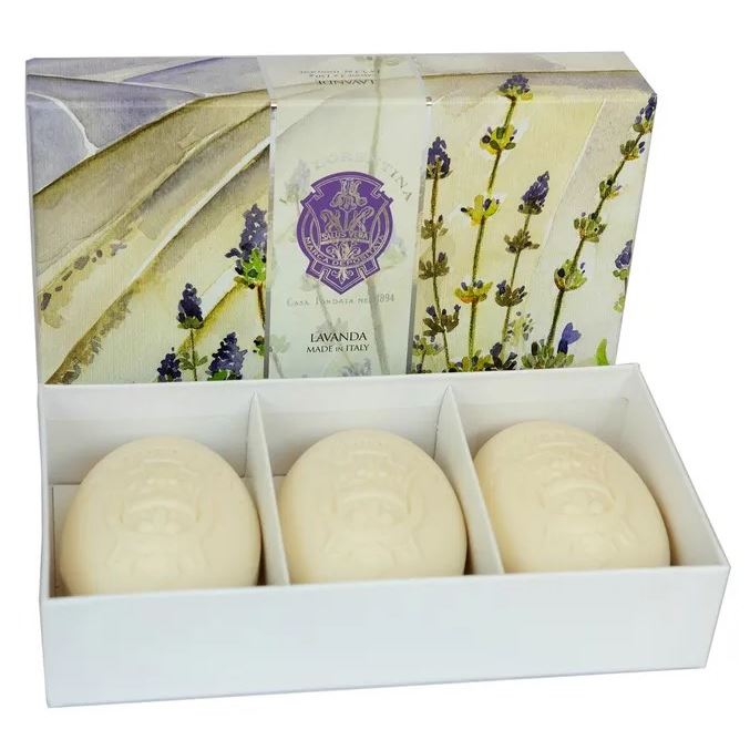 La Florentina Soap Набор мыла Lavender 3*150  Набор мыла Лаванда 