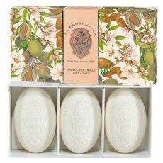 La Florentina Soap Набор Xmas Damask Lace 3*150 Коллекция Xmas мыло Дамасское Кружево