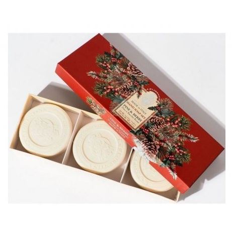 La Florentina Soap Набор Giardino Segreto - Pine Berry 3*115 Набор мыла из Коллекции "Секретный сад" Сосна и Ягоды