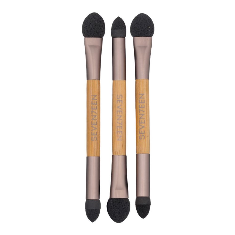 Seventeen Accessories Eyesh Sponge Appl Bamboo Набор из 3 аппликаторов для теней