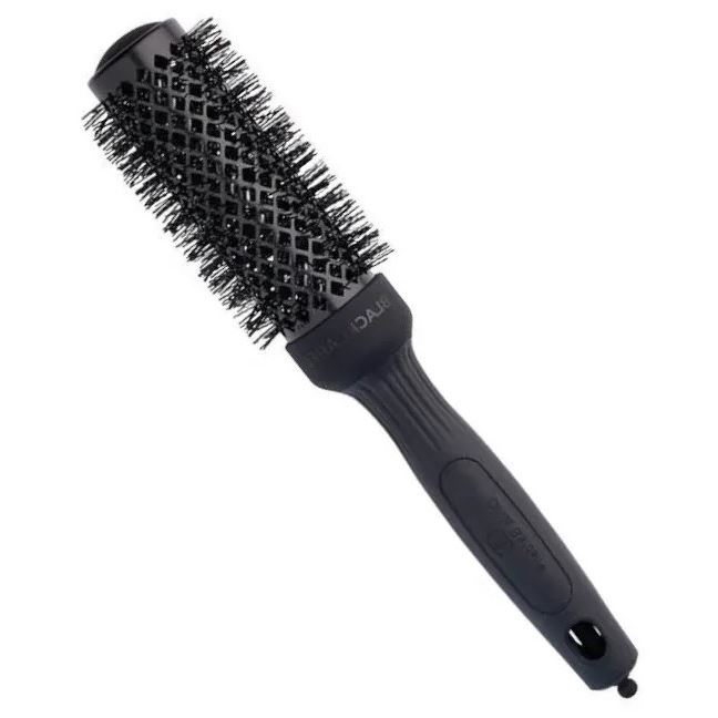 Olivia Garden Брашинги для волос ID2117/BR-BL1PC-TH034 Термобрашинг EXPERT BLOWOUT SHINE Wavy Bristles Black Label 35 мм Термобрашинг