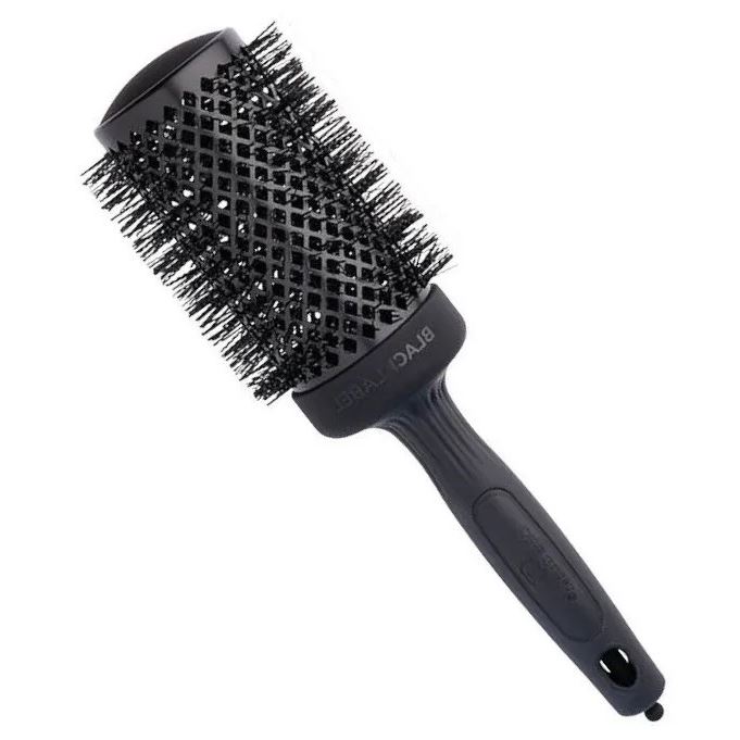 Olivia Garden Брашинги для волос ID2119/BR-BL1PC-TH054 Термобрашинг EXPERT BLOWOUT SHINE Wavy Bristles Black Label 55 мм Термобрашинг