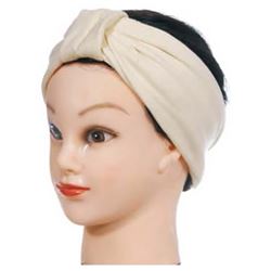 h10524 Повязка на голову бежевая