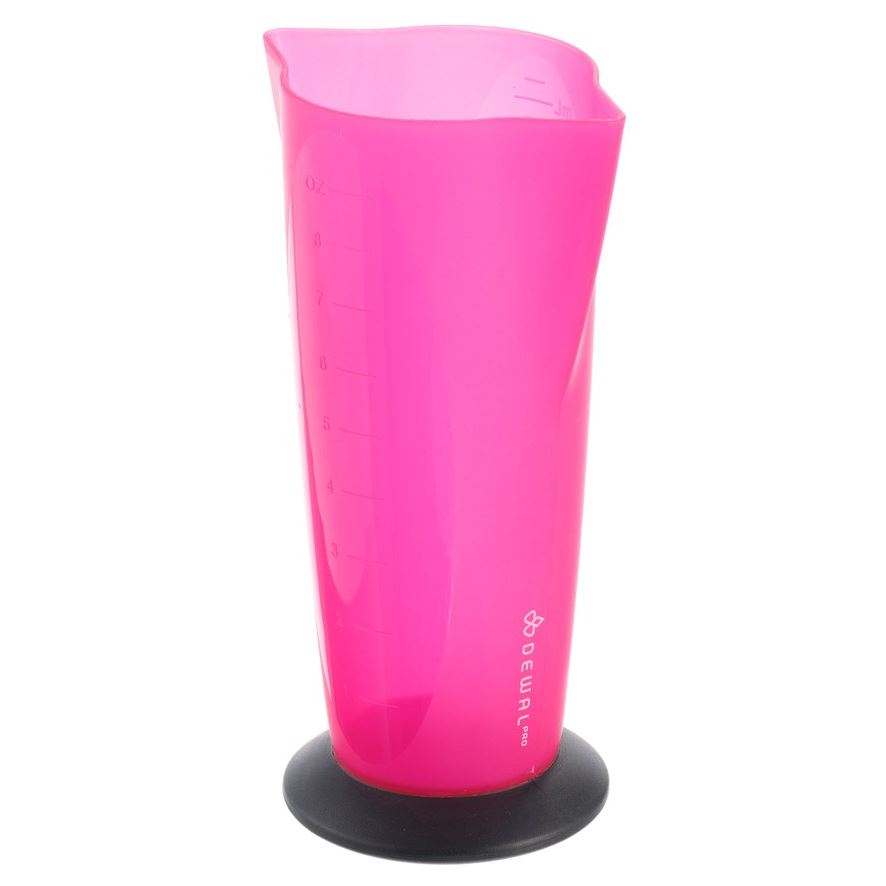 Dewal Professional Аксессуары для окрашивания и стрижки волос T-004 Стакан мерный, с 2 носиками, с резинкой на дне, 250 мл Стакан мерный