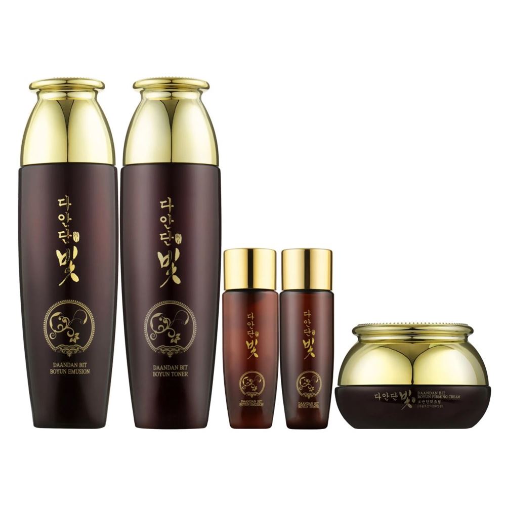 Jigott Skin Care Набор Daandan Bit Premium Hanbang 3 set Набор со стволовыми клетками: тонер, эмульсия, крем 