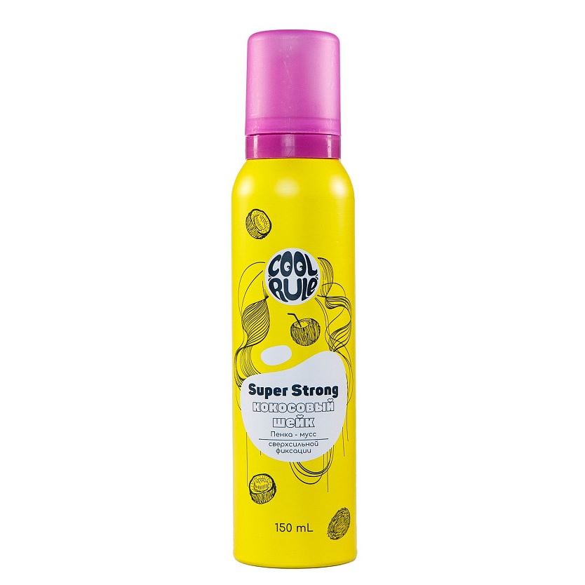 Cool Rule Styling Пенка-мусс Кокосовый Шейк Super Strong Пенка-мусс для укладки волос сверхсильной фиксации "Кокосовый Шейк"