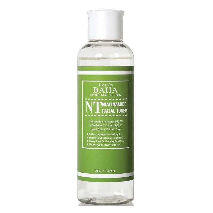 Cos De Baha Toner Niacinamide Toner  NT Успокаивающий тонер для лица с ниацинамидом и пантенолом 