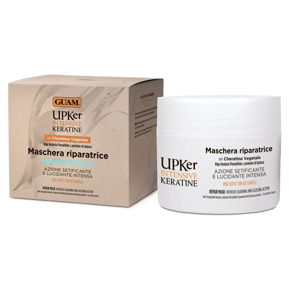 Guam UPKer Intensive Keratin Маска восстанавливающая с Кератином для гладкости волос Maschera Riparatrice