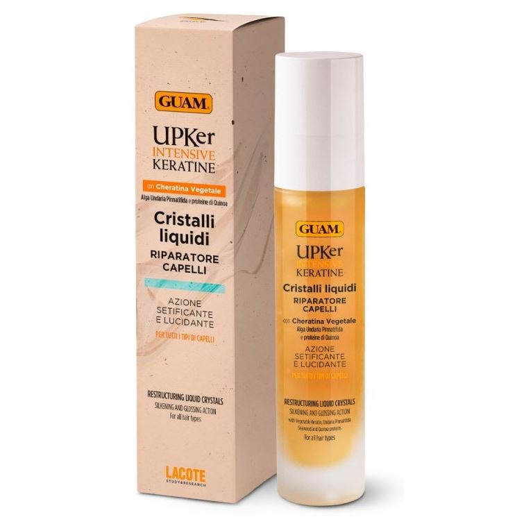 Guam UPKer Intensive Keratin Масло для волос восстанавливающее разглаживающее с Кератином  Cristalli Liquidi
