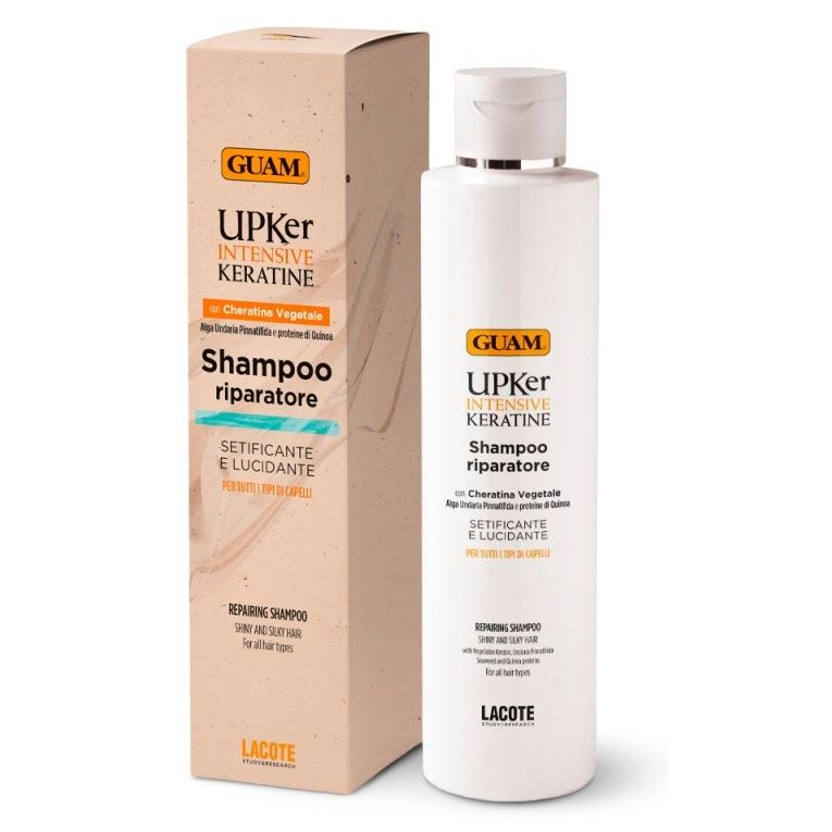 Guam UPKer Intensive Keratin Шампунь для волос восстанавливающий с Кератином  Shampoo Riparatore
