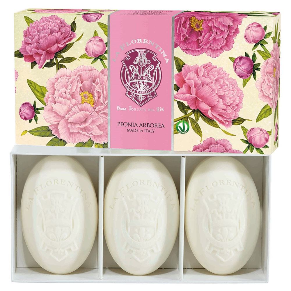 La Florentina Soap Набор мыла Arboreal Peony 3*150 г Набор мыла Изысканный Пион 