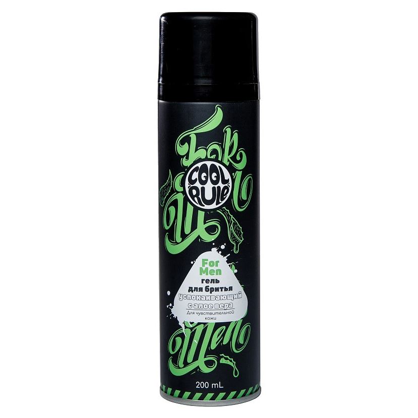 Cool Rule For Shaving For Men Гель для бритья Гель для бритья для чувствительной кожи, успокаивающий c Алое Вера мужской