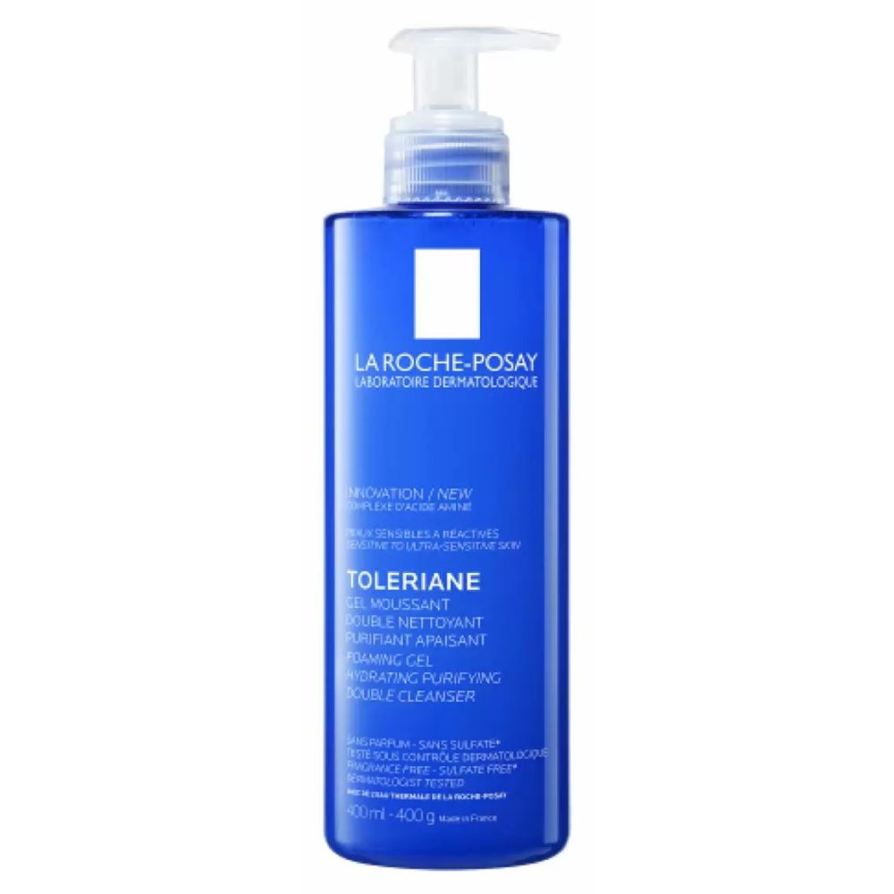 La Roche Posay Toleriane Toleriane Foaming Gel Очищающая гель-пенка для лица двойного действия для чувствительной и сверхчувствительной кожи лица и контура глаз