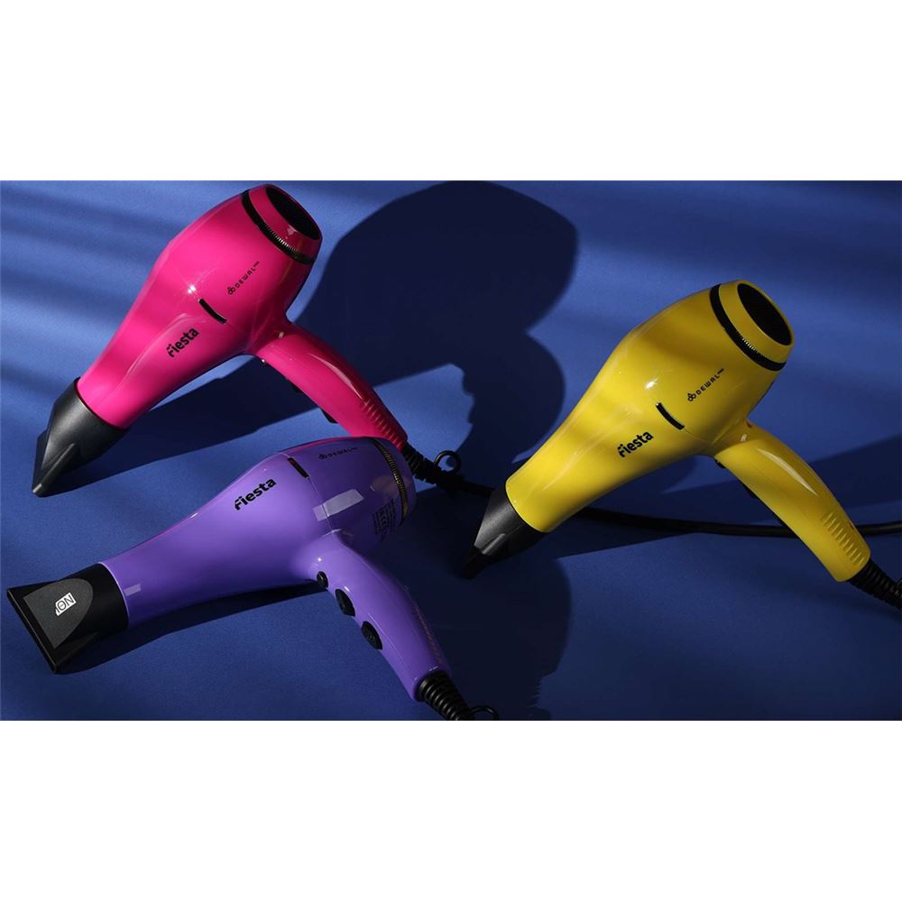 Dewal Professional Фены 03-2010 Фен DEWAL FIESTA 2600Вт, ионизация, светодиод, 2нас+1дифф+ 2фильтра, провод 3м Фен 
