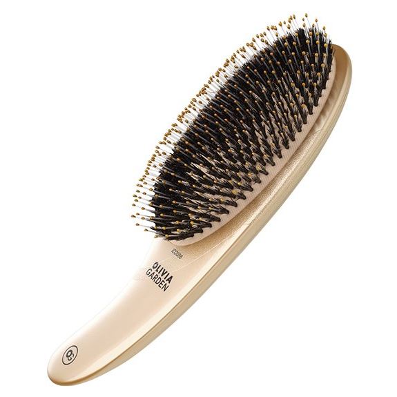 Olivia Garden Щетки и расчески для волос ID2088/BR-DI1PC Щетка Expert Care Curve Boar&Nylon Bristles Gold Щетка 