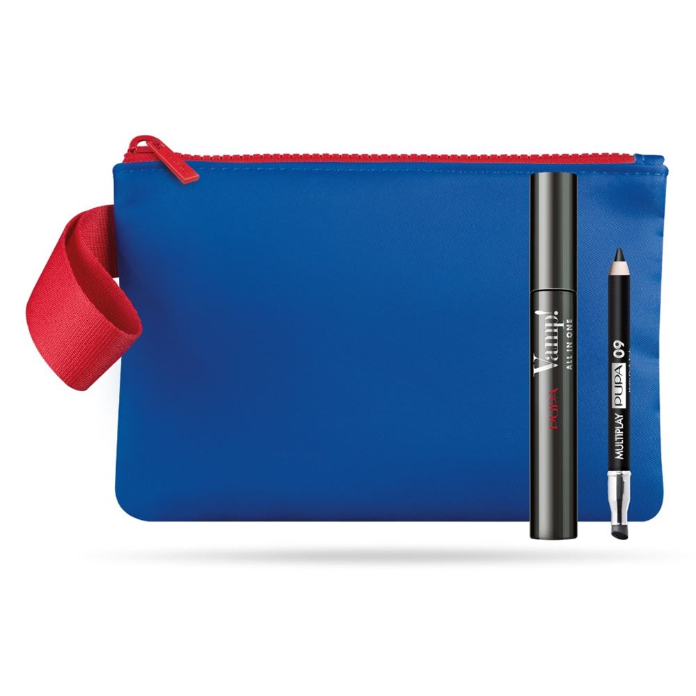 Pupa Gift Sets Vamp! All In One & Multiplay & Косметичка Набор: тушь, карандаш для глаз, косметичка