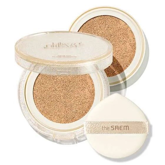 The Saem Make Up True Fit Glow Cushion  Легкое тональное средство