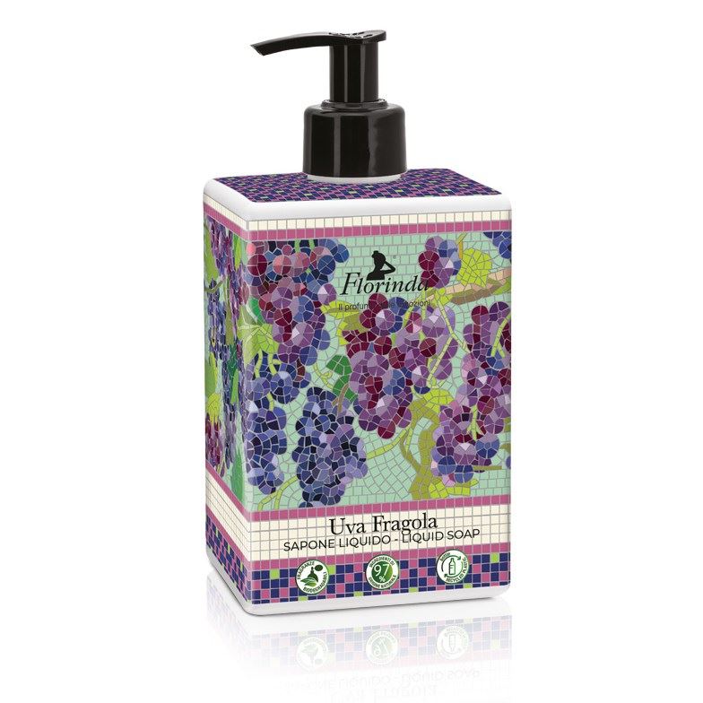Florinda Tessuti Italiani Mosaico Italiano Liquid Soap Uva Fragola Коллекция Итальянская Мозаика. Жидкое мыло Земляничный Виноград