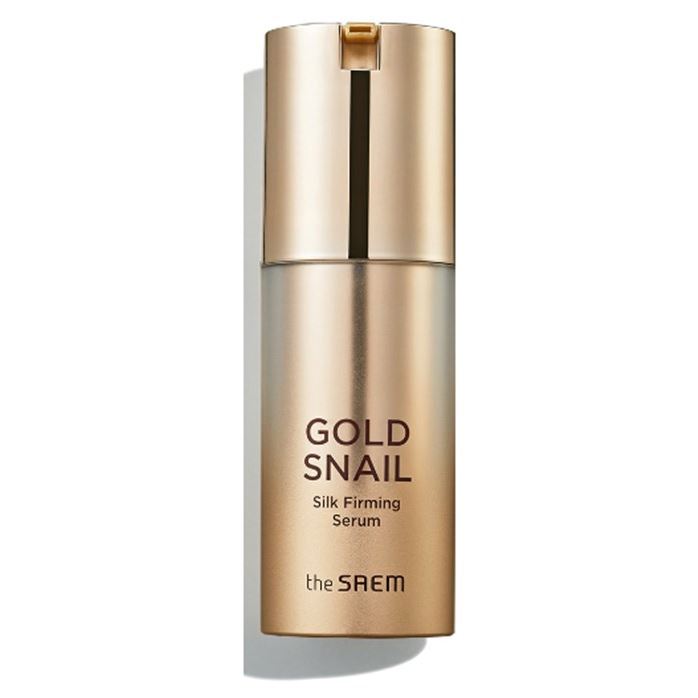 The Saem Snail Gold Snail Silk Firming Serum Сыворотка укрепляющая с муцином улитки и 24К золотом