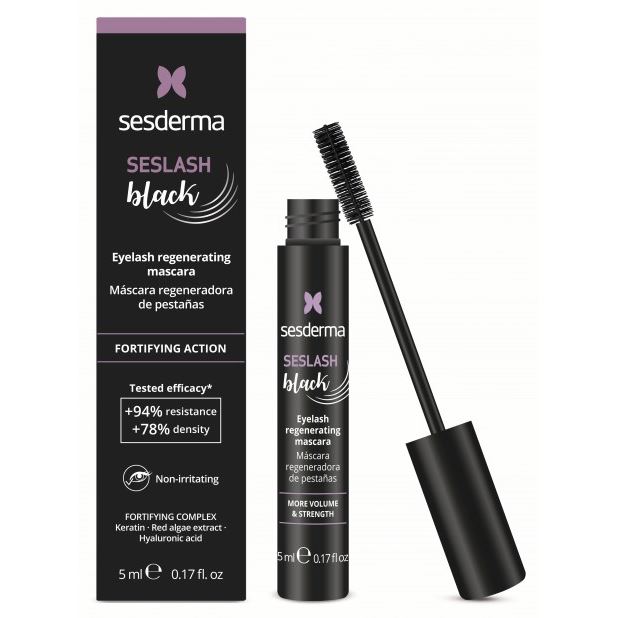 Sesderma Make Up Seslash Black Eyelash Regenerating Mascara Тушь восстанавливающая для ресниц с эффектом объема и разделения ресниц