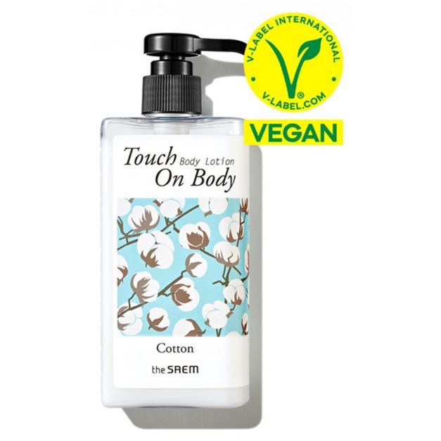 The Saem Face Care Touch On Body Cotton Body Lotion Лосьон для тела с экстрактом хлопка