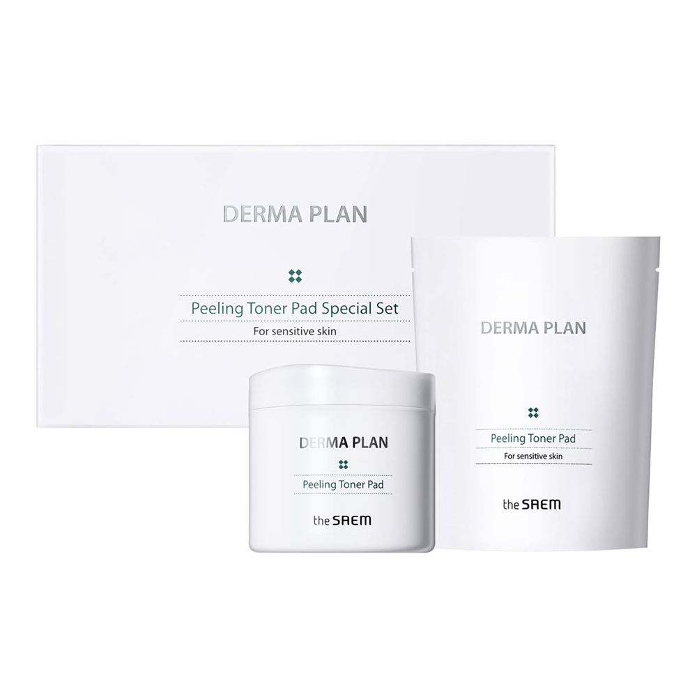 The Saem Face Care Derma Plan Peeling Toner Pad Special Set Пэды для лица очищающие набор