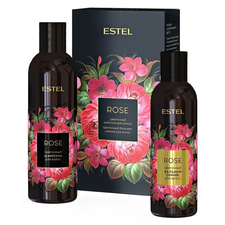 Estel Professional Flowers Rose Дуэт компаньонов Набор: шампунь, бальзам-сияние