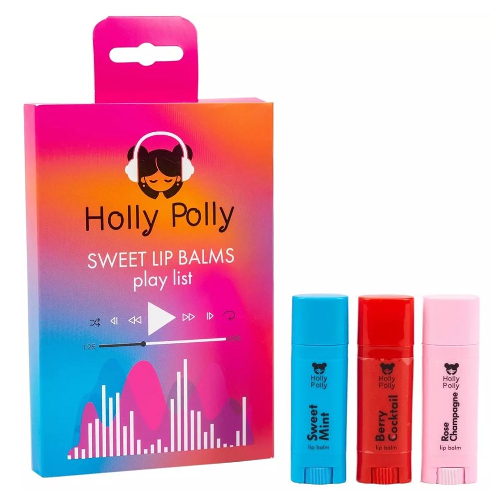 Holly Polly Face Care Набор Sweet Play List Набор бальзамов для губ