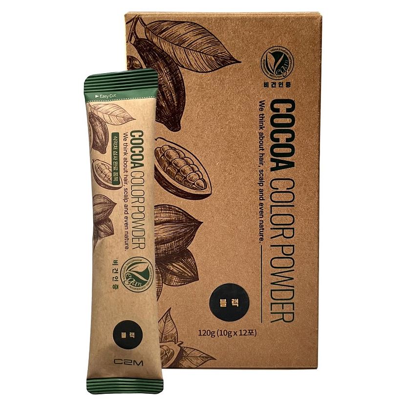 Qtem Color Hair Cocoa Color Powder Краситель для волос на основе какао-порошка