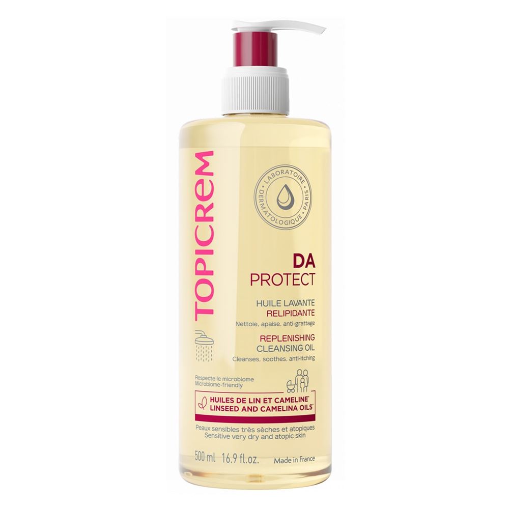 Topicrem Atopic Skin  DA Protect Replenishing Cleansing Oil Масло очищающее липидовосстанавливающее