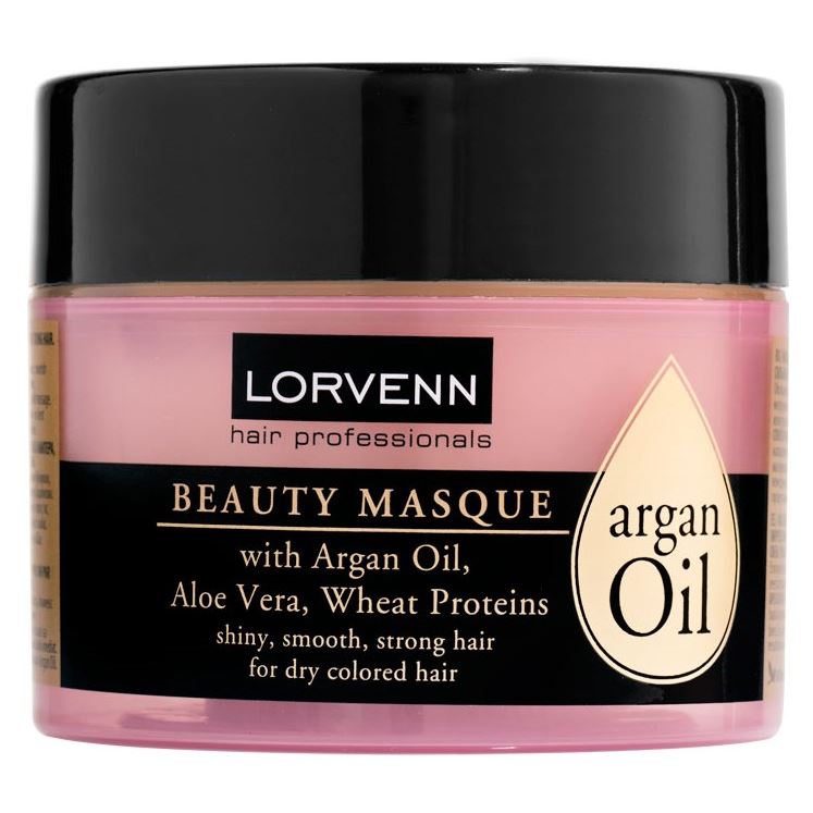 Lorvenn Hair Professionals Argan Oil Argan Oil Beauty Masque Маска для волос с аргановым маслом, алоэ вера, протеинами пшеницы