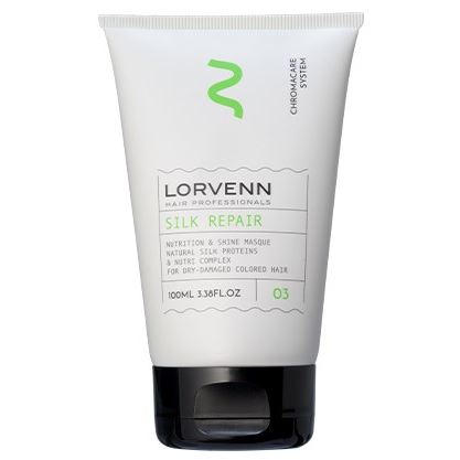 Lorvenn Hair Professionals Silk Repair Silk Repair Nutrition & Shine Masque Маска для волос интенсивная реструктурирующая с протеинами шелка для сухих, поврежденных и окрашенных волос