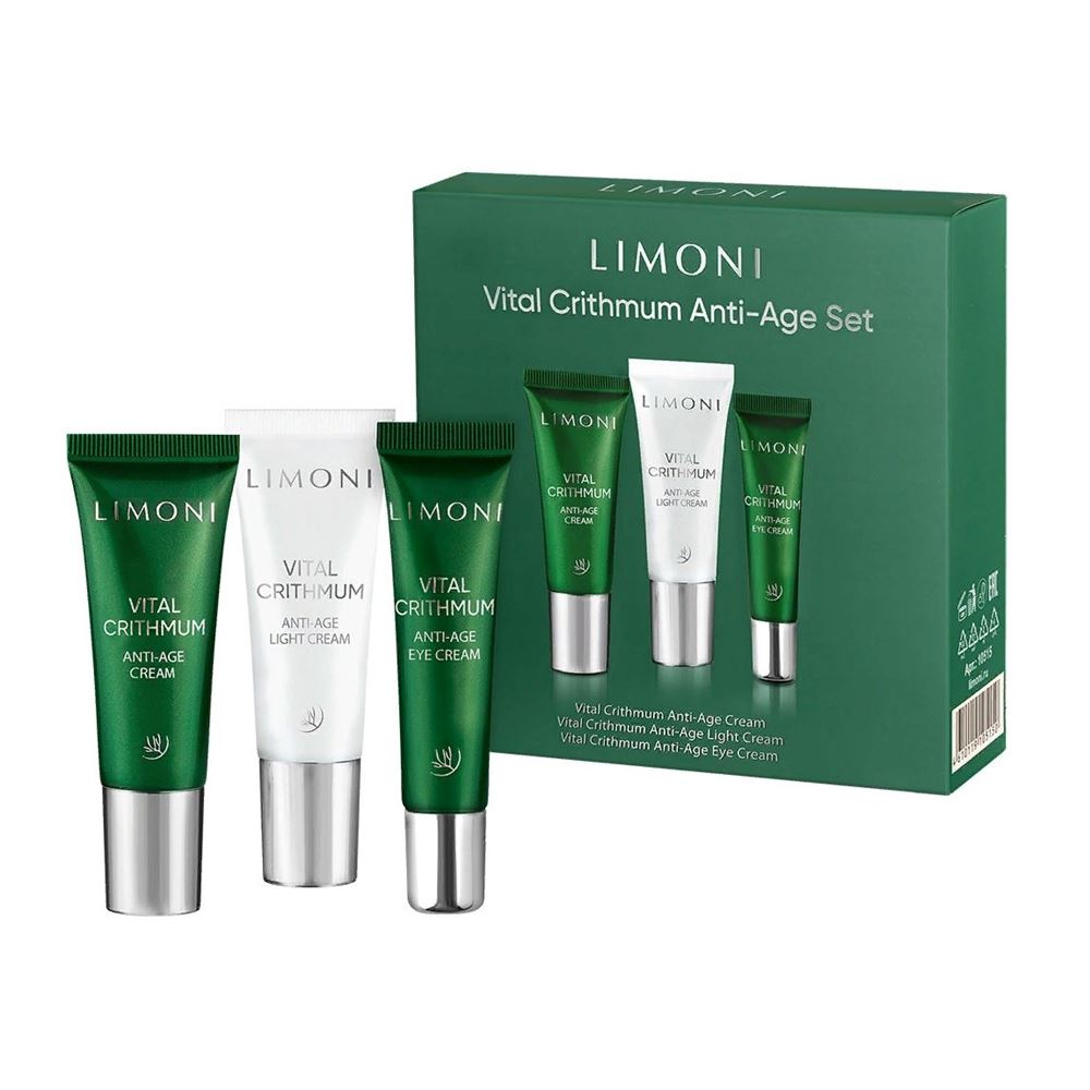 Limoni Gift Sets Набор Vital Crithmum Anti-Age CareE Set Набор: крем для лица, легкий крем, крем для век